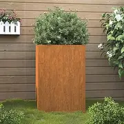 Raised Garden Bed, Elevated Planter Box Plant Container 42x38x75 cm Corten Steel