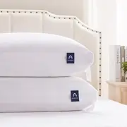 ACCURATEX Pillows Queen Size 2 Pack, Hybrid Shredded Memory Foam Pillow[Adjustable Loft], Fluffy Down Alternative Fill Removable Cotton Cover, Firm Supportive Pillow for Side Back Sleepers