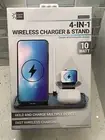 Case Logic 4in1 Qi Wireless Charger & Stand Holds IPhone IWatch Ipods USB-C cord
