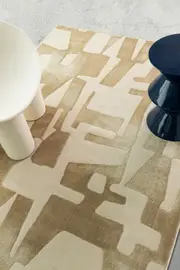 Loopsie Assa Textured Abstract Neutral Washable Rug