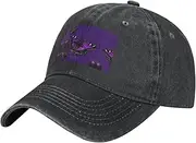 [MDATT] One Purple Plum Butterfly Baseball Cap Adjustable Twill Bulk with Ponytail Hole Washed Dad Hat for Men Women