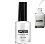 Gel Peel Off Base Coat,Nail Arts Base - 15ml Peel Off Base Coat Peelable Base Gel Easy Removal Nail Polish for Weak Thin Nails