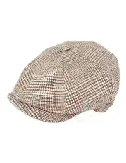 [City Hatters] M by Flechet Italian Bakerboy Cap in Brown