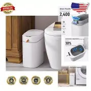 Sleek 3.5 Gallon Automatic Trash Can with Motion Sensor & Self-Sealing Ability
