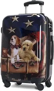[Chariot] Printed Expandable Hardside Spinner Luggage Set