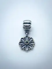 Genuine Pandora Silver & 14ct Gold Dangle Sunflower Clip Charm 790874CZK