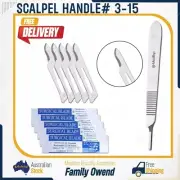 Carbon 10x Sterile Scalpel Blade# 15 Stainless Steel Scalpel Handle# 3 |Meditop