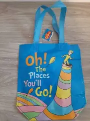 Dr Seuss Reusable Tote Bag Book Small Shopping "Oh the Places You'll Go"