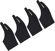 2 Fingers Artist Gloves Spandex Two Finger Gloves for Sketch Hand Protector for Drawing