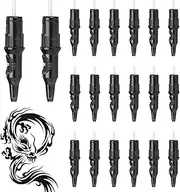 Tattoo Ballpoint Pen Cartridge 20Pcs Wax Sealed Strong Spring Cartridges for Tattoo Learner Dot Work Drawing Practicing Kit