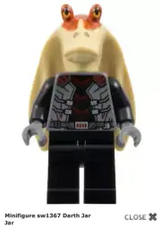 LEGO Darth Jar Jar Binks Minifigure Star Wars 75389 NEW sw1367