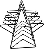 Operitacx Pentagon Book Rack Book Holder Record Holder for Albums Metal Desk Book Shelf Wire Magazine Holder Rack Desktop File Sorter Organizer File Holder Wire Rack Iron Storage Office