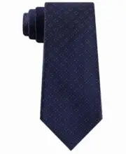 New Mens Kenneth Cole Reaction Navy Open Square Geo Silk Blend Neck Tie Necktie
