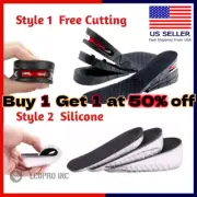 Gel Shoe Insole Invisible Height Increase Heel Lift Taller Insert Pad Silicone