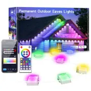 Smart Permanent Outdoor Lights, 100ft Smart Eave Lights with 72 LED Bulbs IP6...