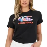 CCC Canterbury Uglies Leisure T-Shirt - Black - LADIES - Sizes 8 - 18