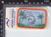 VINTAGE COOKTOWN QUEENSLAND EMBROIDERED SOUVENIR PATCH WOVEN CLOTH SEW-ON BADGE