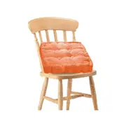 SOGA Orange Plush Cushion – Square Backrest Pillow