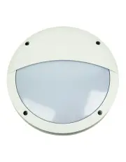 [Oriel Lighting] Tonato Eyelid Outdoor E27 Bulkhead Light in White
