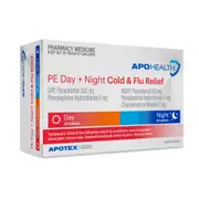 Apotex Health PE Cold & Flu Day & Night Relief 48 Tablets