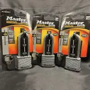 3 Pack Magnum HEAVY DUTY Stainless Padlock 2-1/2" Shackle M1XKADLJ Master Lock