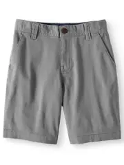 Wonder Nation Boys Flat Front Shorts Size 7 Grey School Uniform Approved NEW