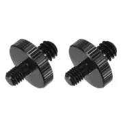 2PCS Mic Stand Adapter 1/4 Male to M5 Male Screw Thread Adapter