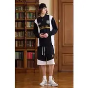Mens Black Tall Varsity Mesh Drop Crotch Shorts