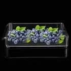 T 6138-Samll Kitchen Fridge Storage Box Slide Plastic Freezer Cold Storage Spac