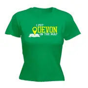 Put On The Map Devon - Funny Novelty Womens T-Shirt T Shirt Tshirt