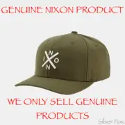NIXON EXCHANGE OLIVE & TAUPE FLEXFIT FLEX FIT CAP HAT BRAND NEW WITH TAGS