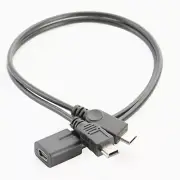 Mini USB Splitter Extender Cable Y Splitter Extension Cable Accessories