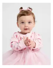 [Peter Rabbit] Sweater Dress with Tulle Tutu in Pink
