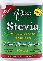Nirvana Organics Natural Stevia 'Easy-Serve-Mini' Sweetener 300 Tablets
