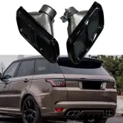 2Pcs Tail Exhaust Pipe Tips For Land Rover Range Rover Sport SVR 2014-2021 Black