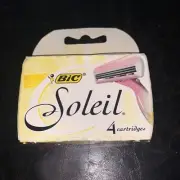 Bic Soleil Womens Blades 4 Cartridges Refills Shavers Razors Soothing Moisture