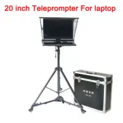 YISHI 20-inch Folding Portable Teleprompter for Laptop News Interview Conference