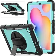Samsung Galaxy Tab S6 Lite Case with Screen Protector | Herize SM-P610/P615/P613/P619/P620/P625 Cover 10.4'' 2024/2020 with Pen Holder|Hard Durable Rugged Protective Cover w/Shoulder Strap for Kids