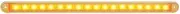 380 Series 12V Sequential Indicator Strip Lamp with 10 Square LEDs and Clear Lens Blister Pack, 380 mm x 25 mm x 18 mm Size
