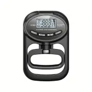 Hand Dynamometer Digital Grip Strength Tester 265 lb 120 kg Max Rechargeable Battery USB LED Display Windproof Rubberize
