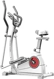 Magnetically Controlled Silent Flywheel Elliptical Machine,Cardio Fitness Workout Machine,Extremely Sturdy Frame Construction,Home Magnetic Ellipse Trainer Runningmachine Portable