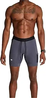 [WOLACO] Sprint Half Tight Compression Shorts with Phone Pocket for Men