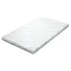 Single Mattress Topper Memory Foam Bamboo Fabric Cover Gel-infused High Density