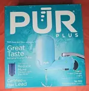 Pur Plus Mineral Core Faucet Filtration System FM2700G Sea Glass - New