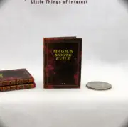 1:6 Scale MAGICK MOSTE EVILE Illustrated Readable Spell Book Harry Potter