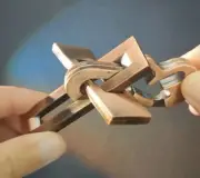 Kongming Metal Puzzle Lock IQ Test Mind Game Toys Brain Teaser Development
