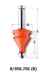 CMT Hand Rail Router Bit 1-3/8" Carbide Tipped 856.701.11