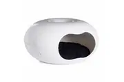 Moderna Donut Cat Cave, Plastic Bed for Cats & Small Dogs