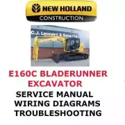 NEW HOLLAND E160C BLADERUNNER CRAWLER EXCAVATOR MANUAL SHOP SERVICE REPAIR PDF
