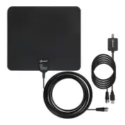 Leaf TV Antenna-Indoor Amplified HDTV Antenna with External Signal Booster,12...